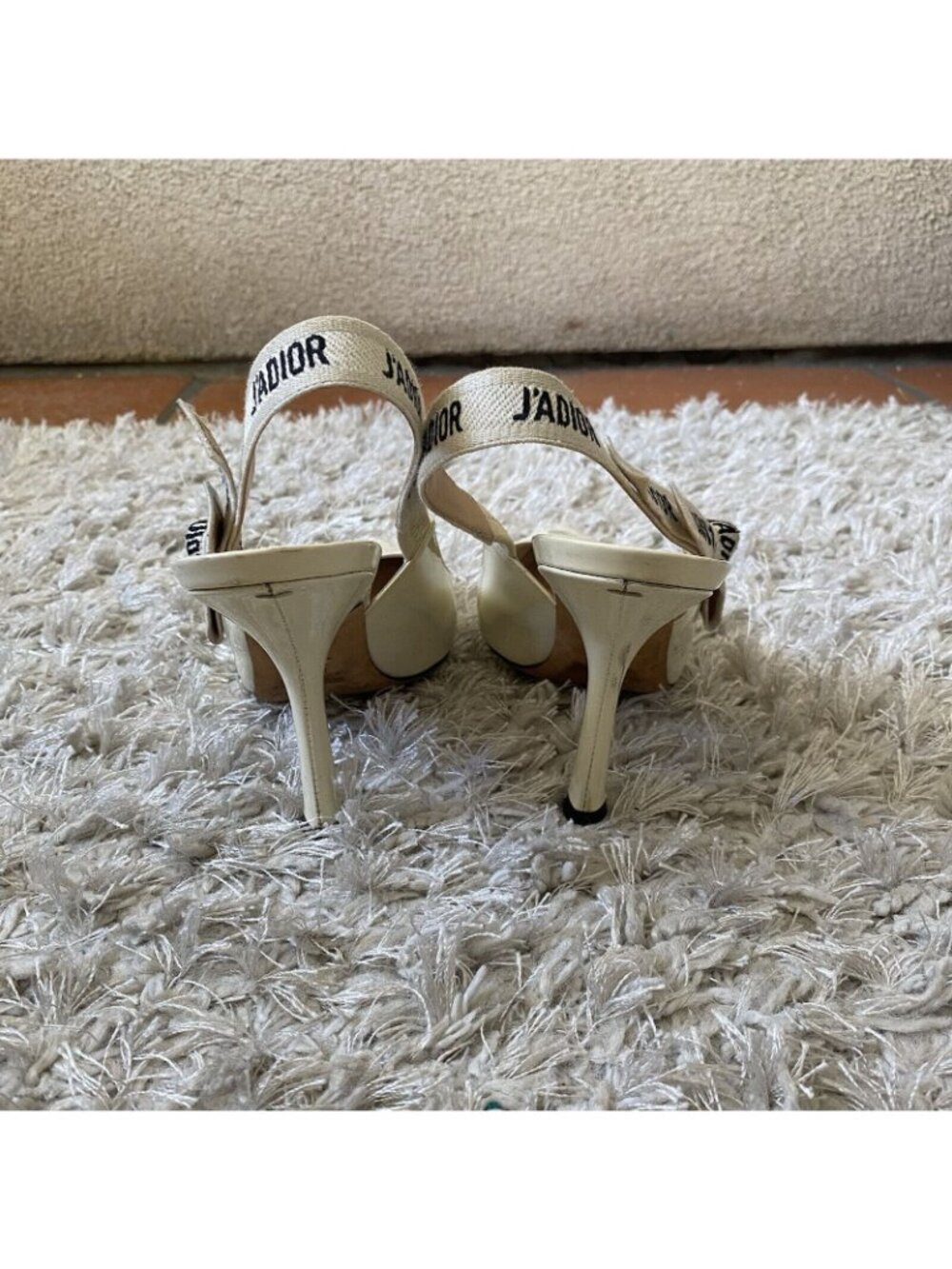 Christian Dior Womens White J'adior Patent Leather Slingback Pumps Size 36 6 - Picture 4 of 11